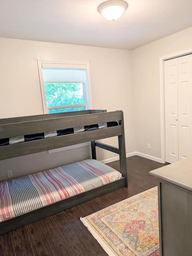 3569 Dry Mill Creek Rd, Hilham, TN 38568 - bedroom with wood finished floors and a closet
