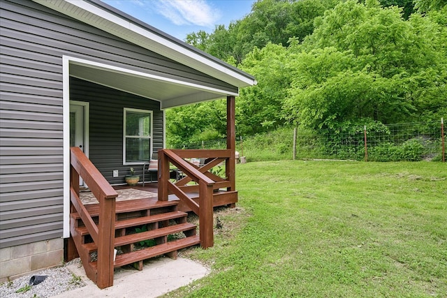 3569 Dry Mill Creek Rd, Hilham, TN 38568 - view of yard with a wooden deck