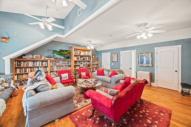 292 Mclerran Cemetery Rd, Moss, TN 38575 - living room with ceiling fan and wood finished floors
