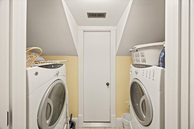 292 Mclerran Cemetery Rd, Moss, TN 38575 - laundry area featuring washer / clothes dryer and tile patterned floors