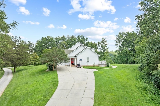292 Mclerran Cemetery Rd, Moss, TN 38575 - view of front of property with concrete driveway and a front yard