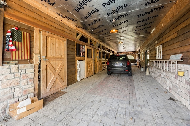 view of horse barn