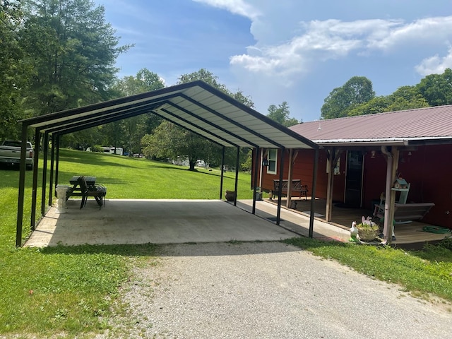 239 Doc Huling Rd, Robbins, TN 37852 - view of parking with gravel driveway and a carport