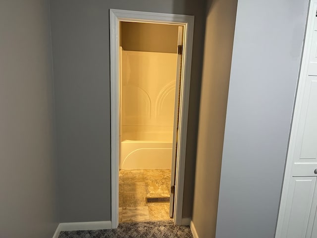 239 Doc Huling Rd, Robbins, TN 37852 - hall featuring baseboards and carpet