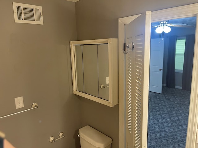 239 Doc Huling Rd, Robbins, TN 37852 - bathroom featuring toilet and ceiling fan
