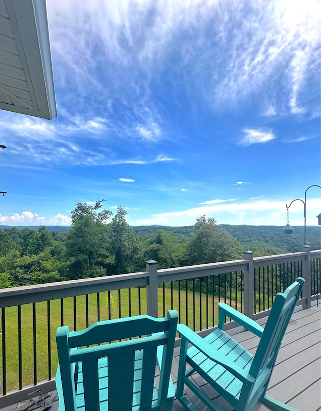 197 Sunfish Ln, Hilham, TN 38568 - wooden deck with a lawn