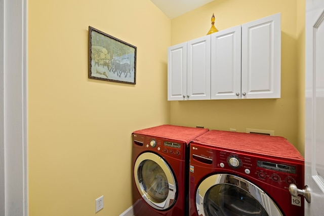 169 Prosperity Dr, Baxter, TN 38544 - washroom with cabinet space and washer and clothes dryer