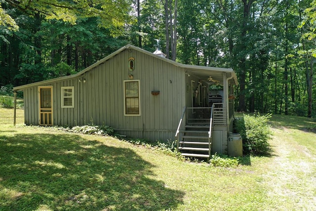 190 Roughshod Ln, Hilham, TN 38568 - view of outdoor structure featuring covered porch