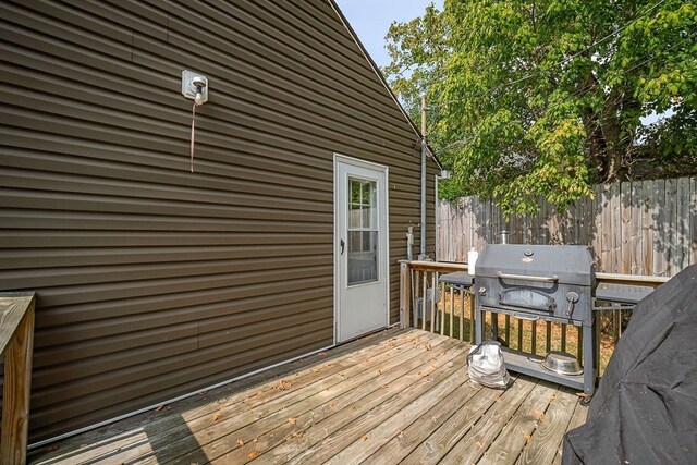 deck with fence