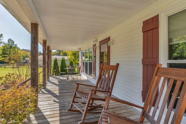 view of deck