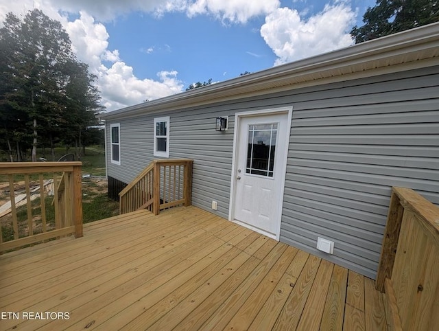 216 Valerie Dr, Deer Lodge, TN 37726 - view of wooden terrace