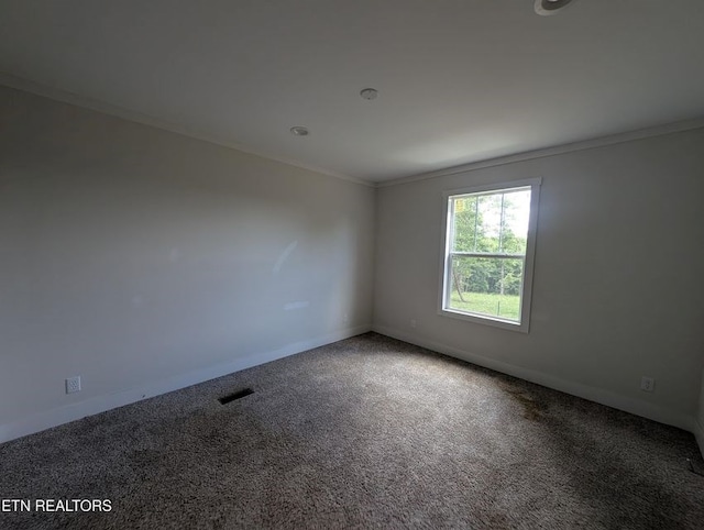 216 Valerie Dr, Deer Lodge, TN 37726 - carpeted empty room with crown molding and baseboards