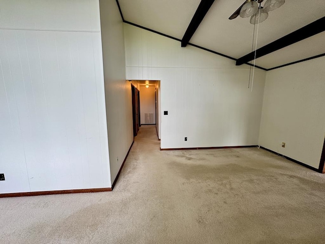1039 Old Martha Washington Rd, Clarkrange, TN 38553 - carpeted empty room featuring ceiling fan and baseboards