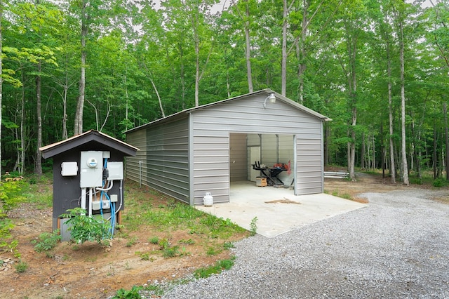 294 Big Piney Loop, Wilder, TN 38589 - detached garage with a view of trees