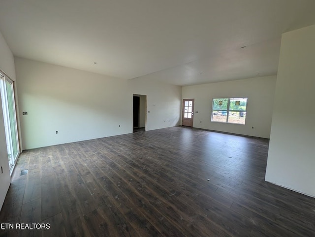 249 Old Grimsley Ct, Grimsley, TN 38565 - unfurnished living room with dark wood finished floors