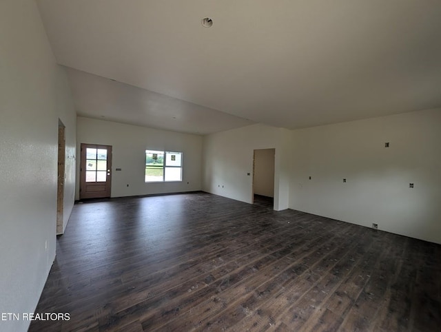 249 Old Grimsley Ct, Grimsley, TN 38565 - unfurnished living room featuring dark wood-style flooring
