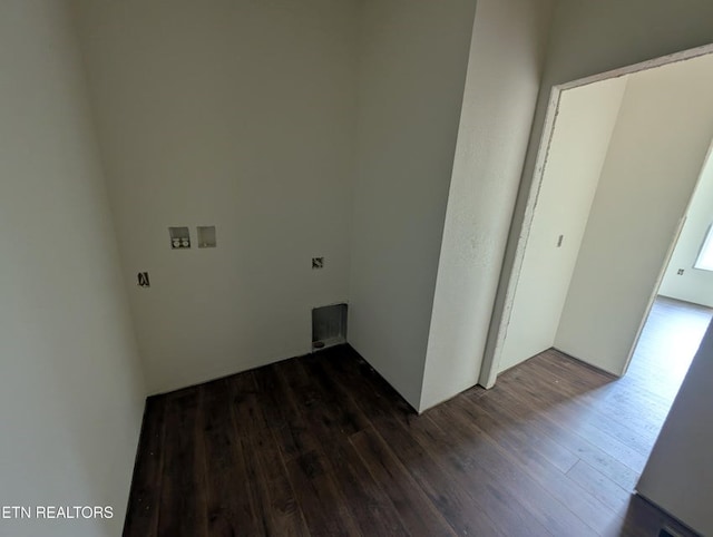 249 Old Grimsley Ct, Grimsley, TN 38565 - laundry room featuring hookup for a washing machine and dark wood-style floors