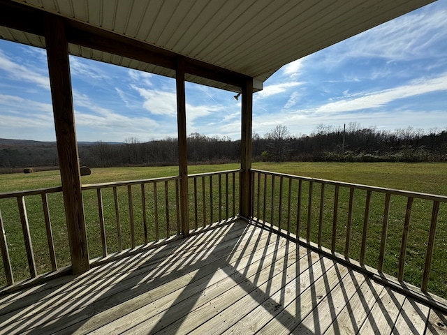 1032 Kendall Smith Rd, Pikeville, TN 37367 - deck with a lawn