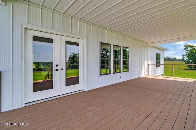 320 Ridge Ln, Monterey, TN 38574 - wooden deck with french doors