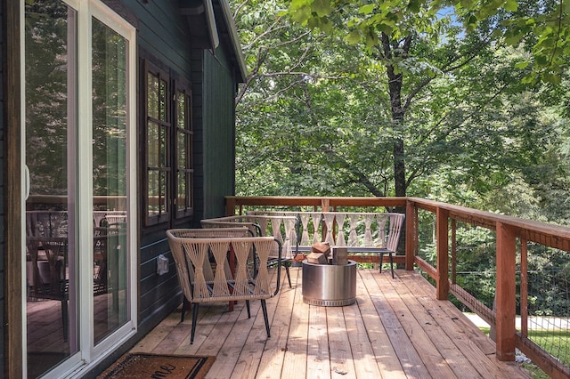 122 Abby Ln, Byrdstown, TN 38549 - view of wooden terrace