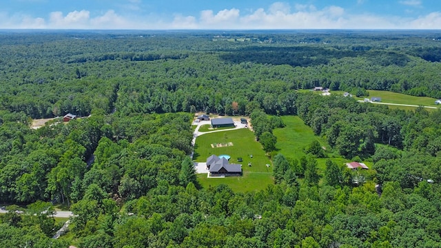 2810 Stockton Rd, Jamestown, TN 38556 - aerial overview of property's location with a heavily wooded area