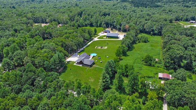 2810 Stockton Rd, Jamestown, TN 38556 - aerial view of property's location featuring a heavily wooded area