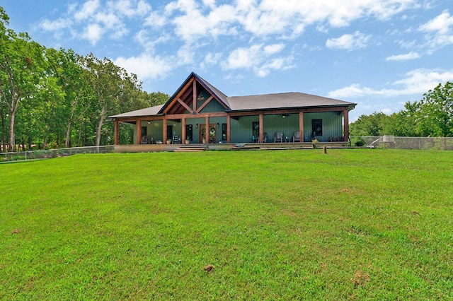 2810 Stockton Rd, Jamestown, TN 38556 - back of property featuring a fenced backyard