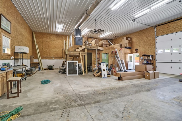 2810 Stockton Rd, Jamestown, TN 38556 - garage with a workshop area
