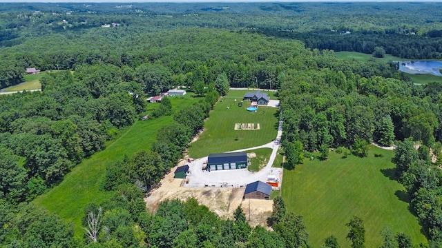 2810 Stockton Rd, Jamestown, TN 38556 - bird's eye view of a heavily wooded area and a nearby body of water