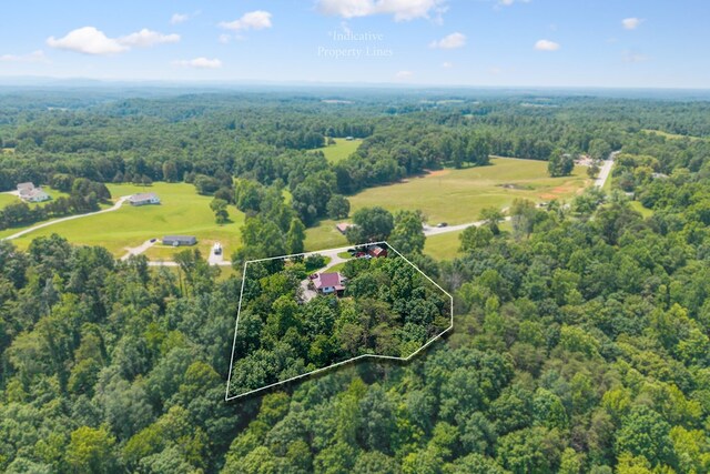 2876 Hilham Hwy, Hilham, TN 38568 - view of property location with a forest and property parcel outlined