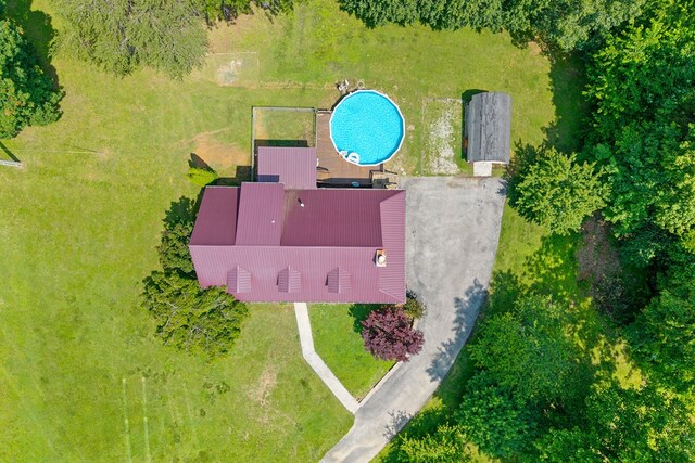 2876 Hilham Hwy, Hilham, TN 38568 - view from above of property with a pool