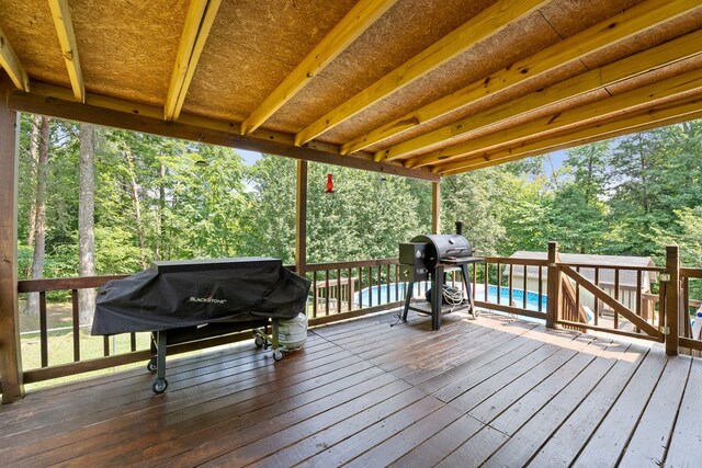 2876 Hilham Hwy, Hilham, TN 38568 - wooden deck featuring grilling area
