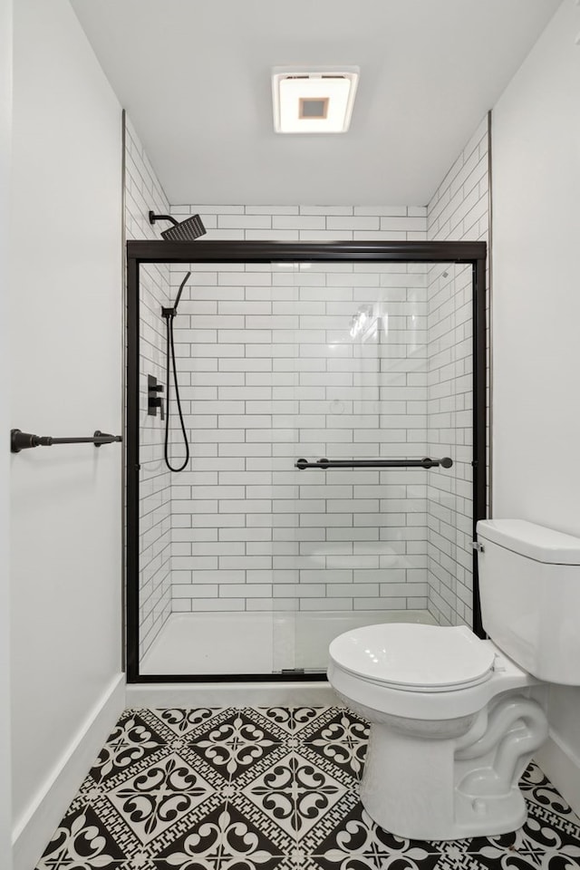 1069 Pleasant Shade Hwy, Pleasant Shade, TN 37145 - bathroom with a shower stall and tile patterned floors