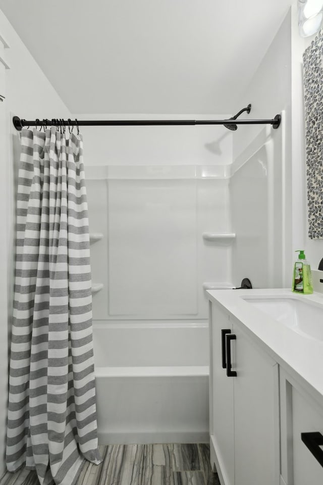 1069 Pleasant Shade Hwy, Pleasant Shade, TN 37145 - bathroom featuring shower / tub combo with curtain and vanity
