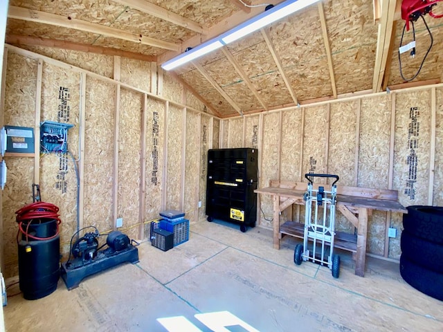 view of storage area