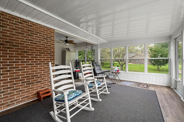 unfurnished sunroom with plenty of natural light