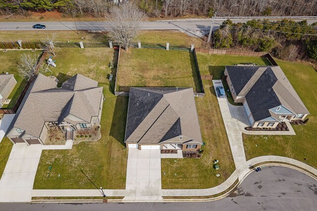 birds eye view of property featuring a residential view