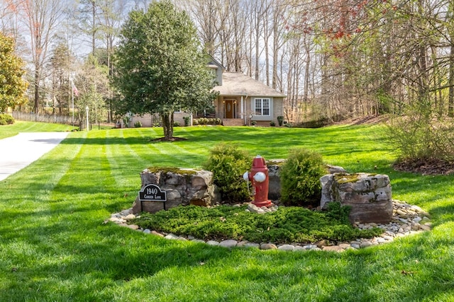 view of yard