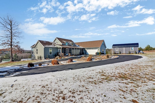 back of property with a residential view