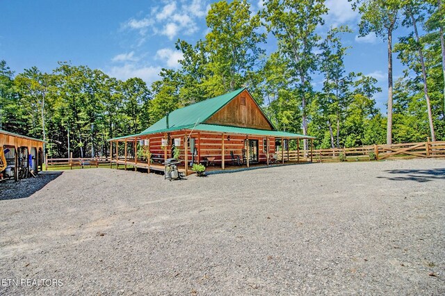 view of stable