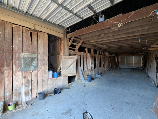 view of horse barn