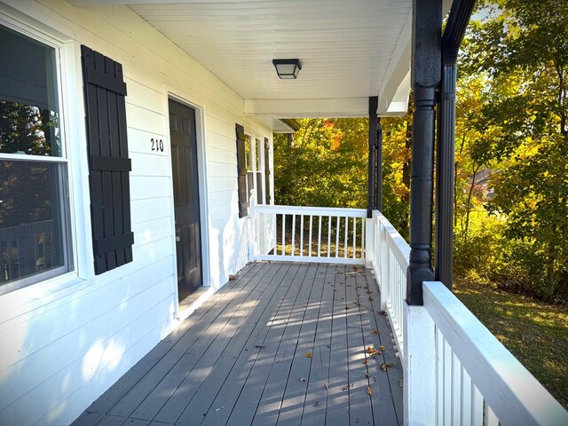 view of deck