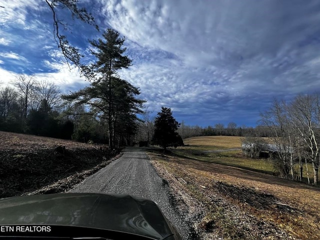 view of road