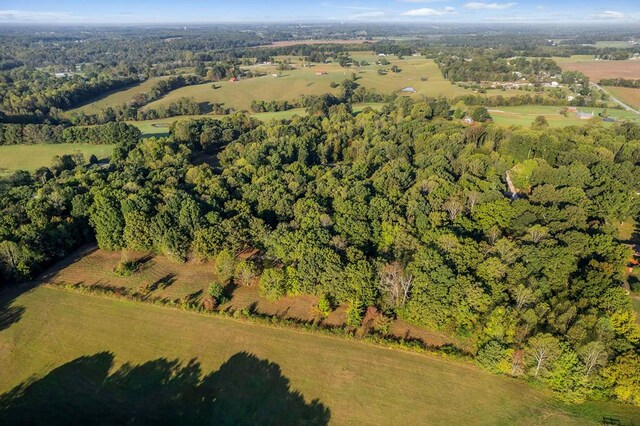 drone / aerial view with a rural view