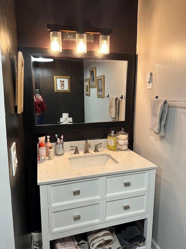 bathroom featuring vanity