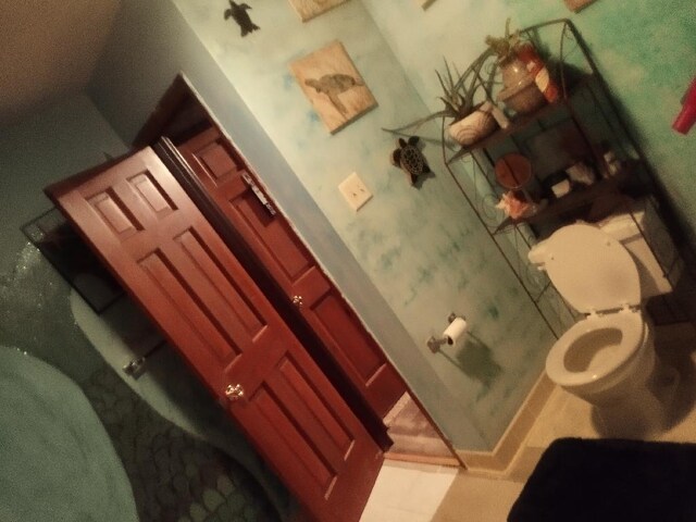 bathroom featuring toilet