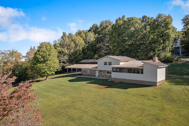 birds eye view of property