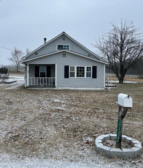 exterior space featuring a porch