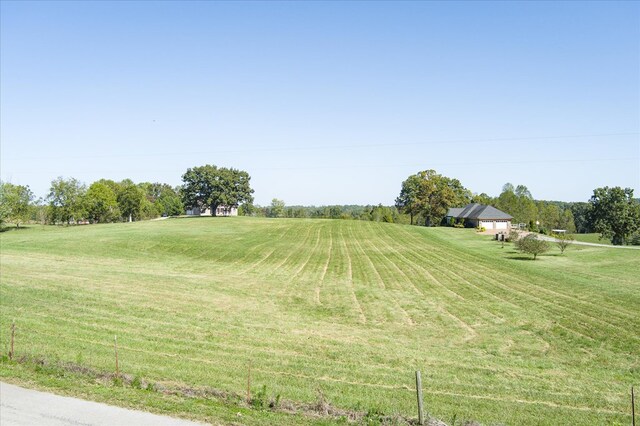 view of yard featuring a rural view