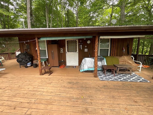 view of wooden terrace